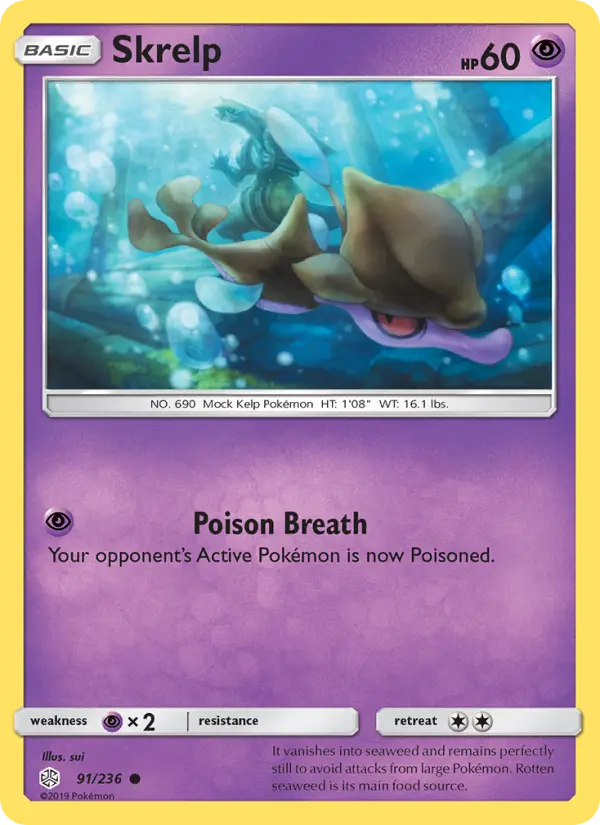 Skrelp 91 Cosmic Eclipse Pokesingles