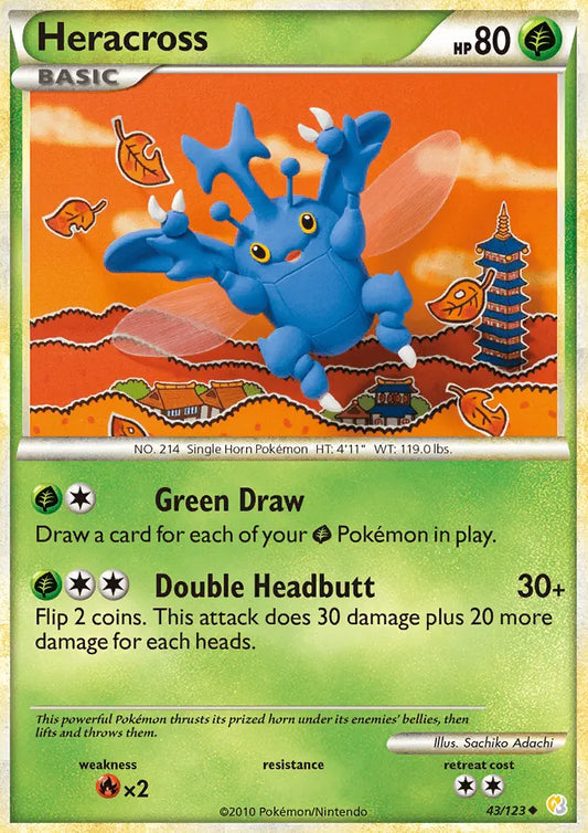 Heracross 43 HeartGold SoulSilver Pokesingles