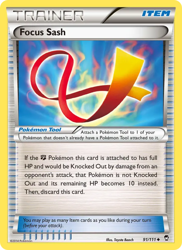 Focus Sash 91 Furious Fists Pokesingles
