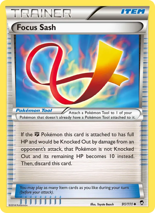 Focus Sash 91 Furious Fists Pokesingles