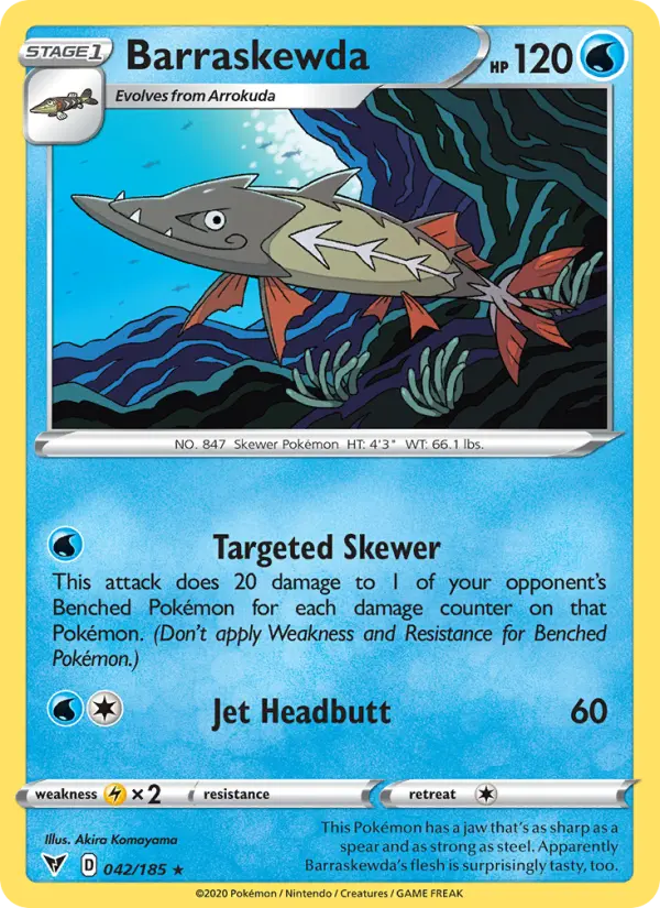 Barraskewda 42 Vivid Voltage Pokesingles