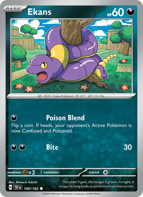 Ekans 100 Temporal Forces Pokesingles