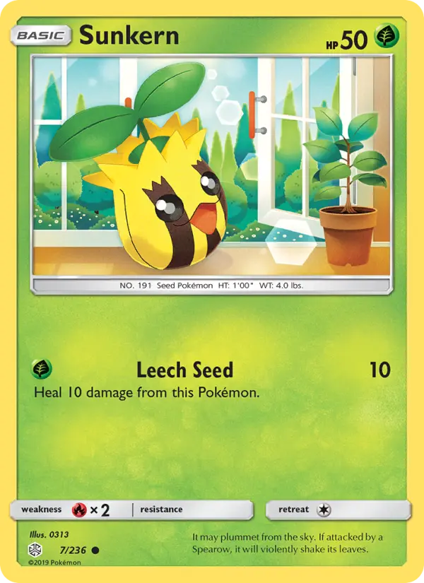 Sunkern 7 Cosmic Eclipse Pokesingles