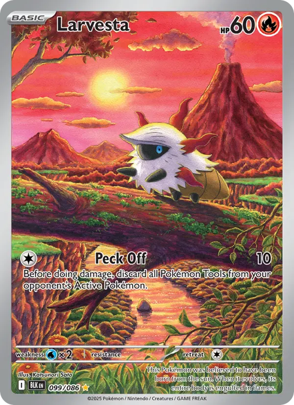Larvesta 99 Black Bolt Pokesingles
