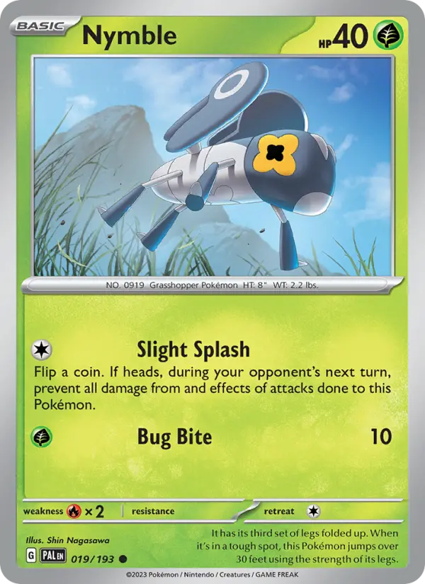 Nymble 19 Paldea Evolved Pokesingles