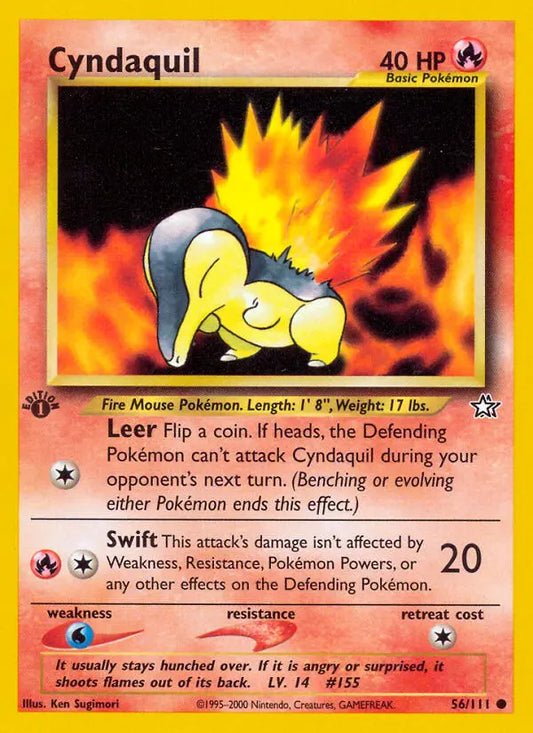 Cyndaquil 56 Neo Genesis Pokesingles