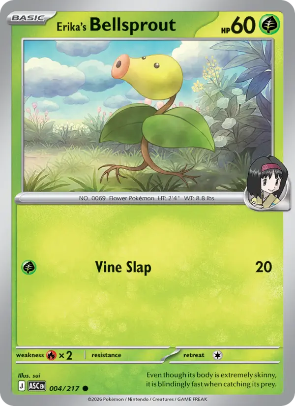 Erika's Bellsprout 4 Ascended Heroes Pokesingles