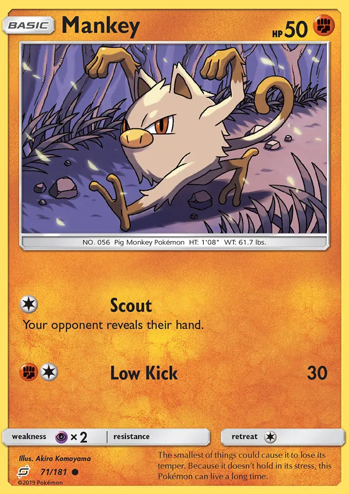 Mankey 71 Team Up Pokesingles