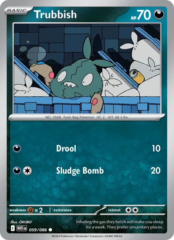 Trubbish 59 White Flare Pokesingles