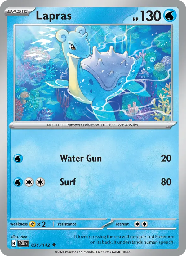 Lapras 31 Stellar Crown Pokesingles