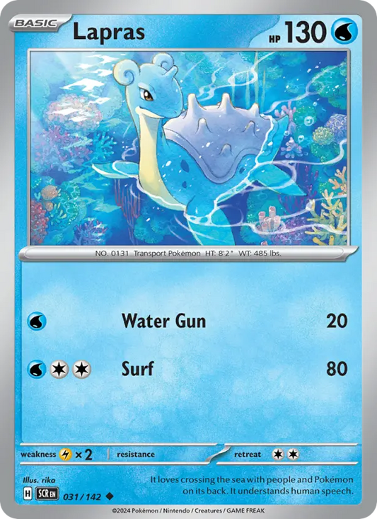 Lapras 31 Stellar Crown Pokesingles