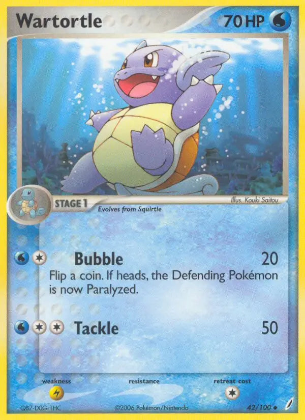 Wartortle 42 Crystal Guardians Pokesingles