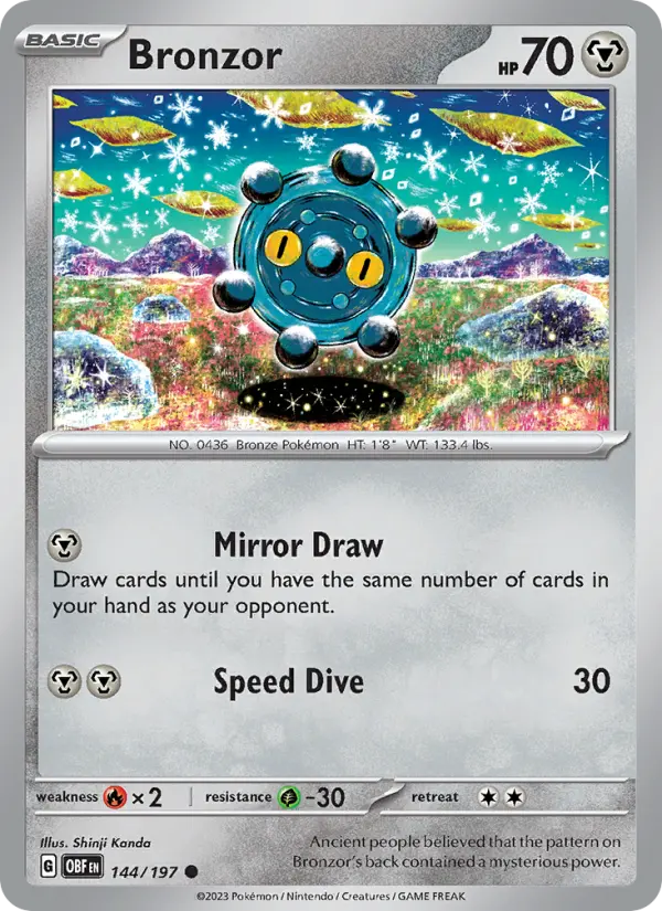Bronzor 144 Obsidian Flames Pokesingles