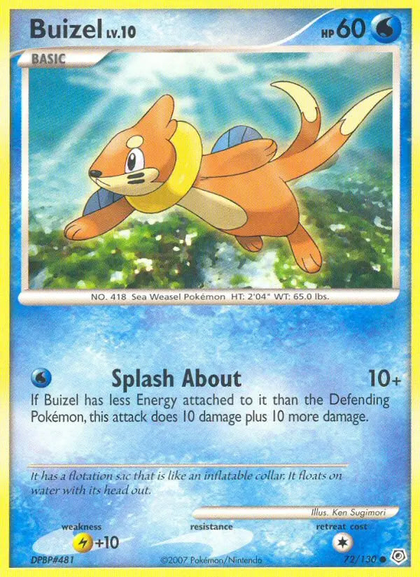 Buizel 72 Diamond & Pearl Pokesingles