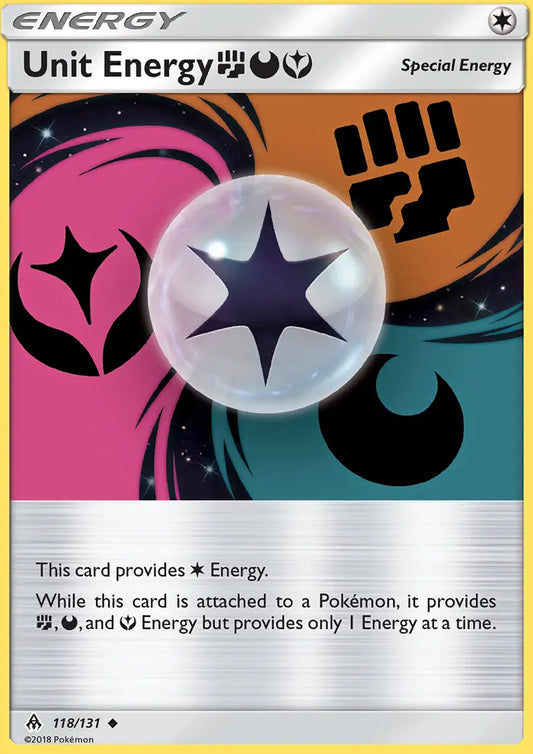 Unit Energy FightingDarknessFairy 118 Forbidden Light Pokesingles