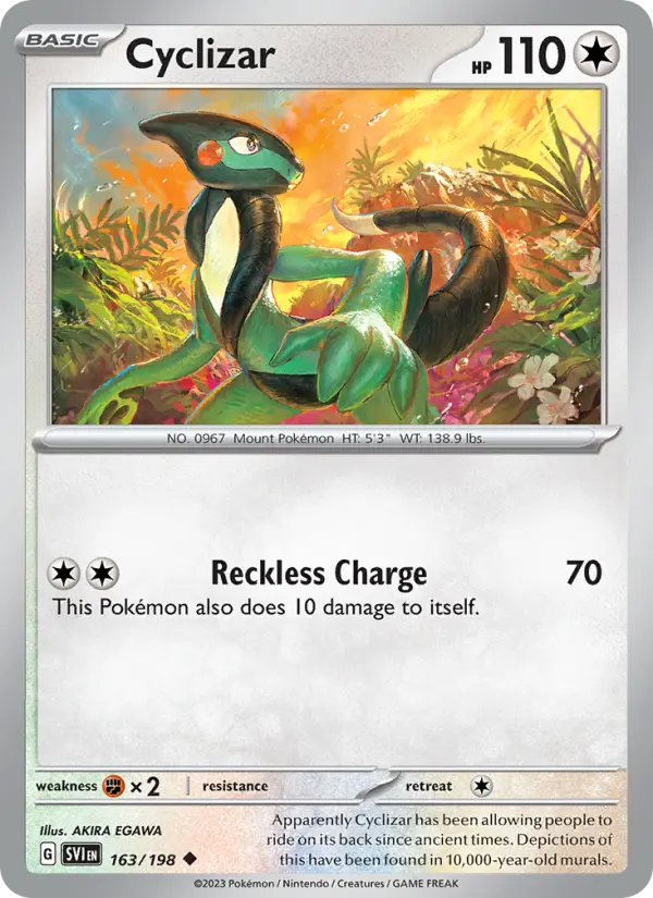 Cyclizar 163 Scarlet & Violet Pokesingles