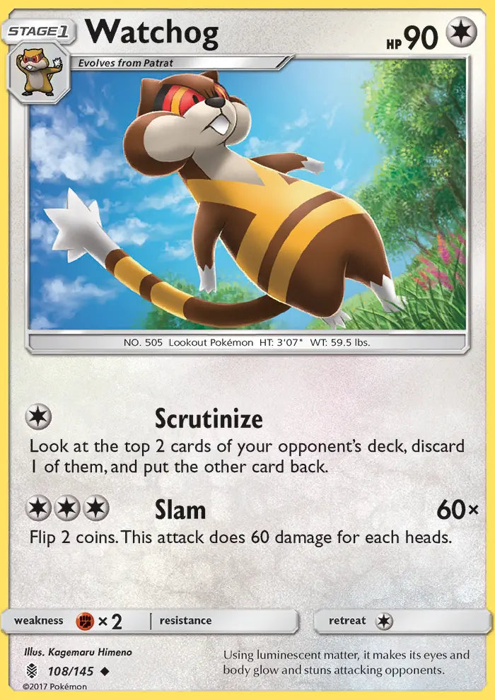 Watchog 108 Guardians Rising Pokesingles