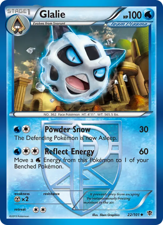 Glalie 22 Plasma Blast Pokesingles