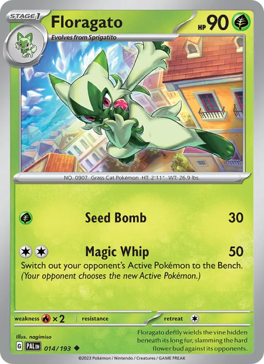 Floragato 14 Paldea Evolved Pokesingles