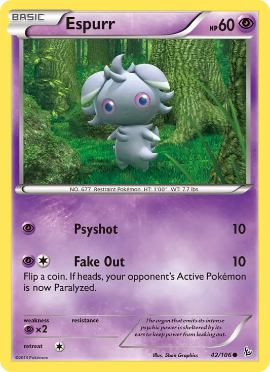 Espurr 42 Flashfire Pokesingles
