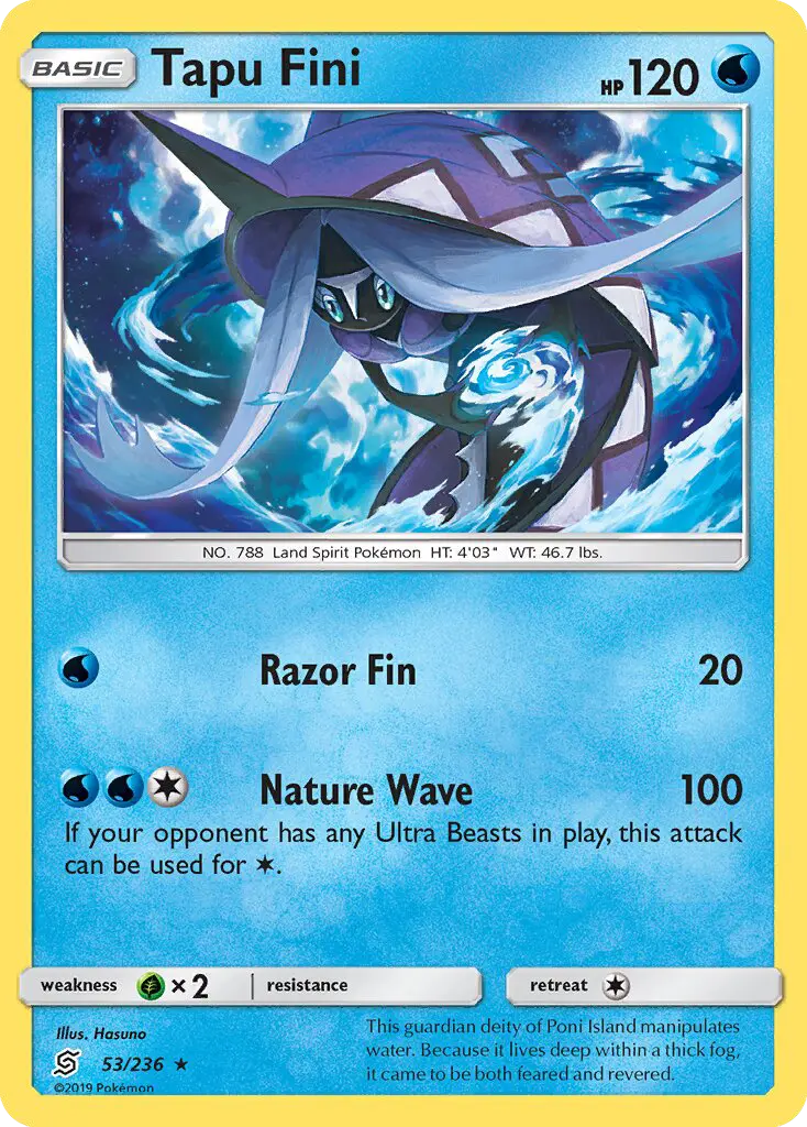 Tapu Fini 53 Unified Minds Pokesingles