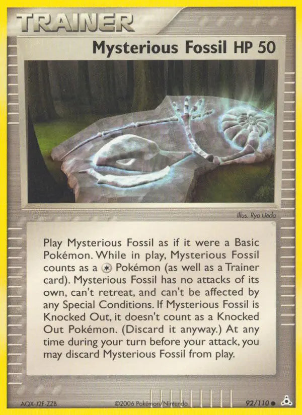 Mysterious Fossil 92 Holon Phantoms Pokesingles