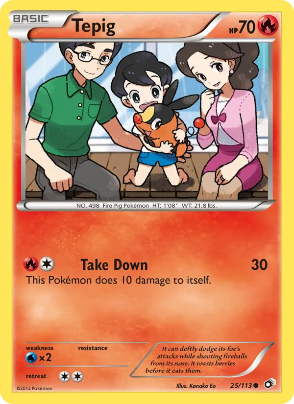 Tepig 25 Legendary Treasures Pokesingles
