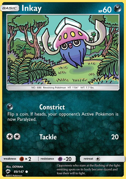 Inkay 89 Burning Shadows Pokesingles
