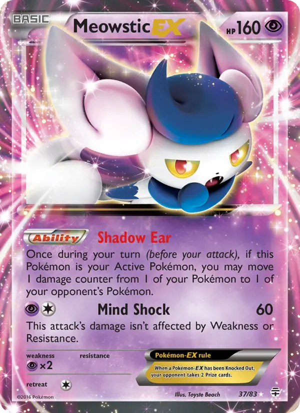 Meowstic EX 37 Generations Pokesingles