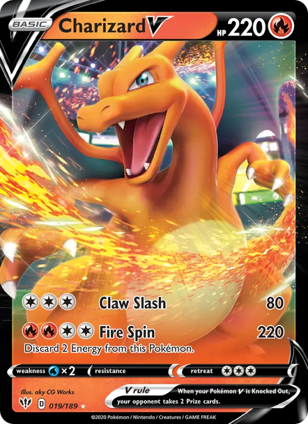 Charizard V 19 Darkness Ablaze Pokesingles