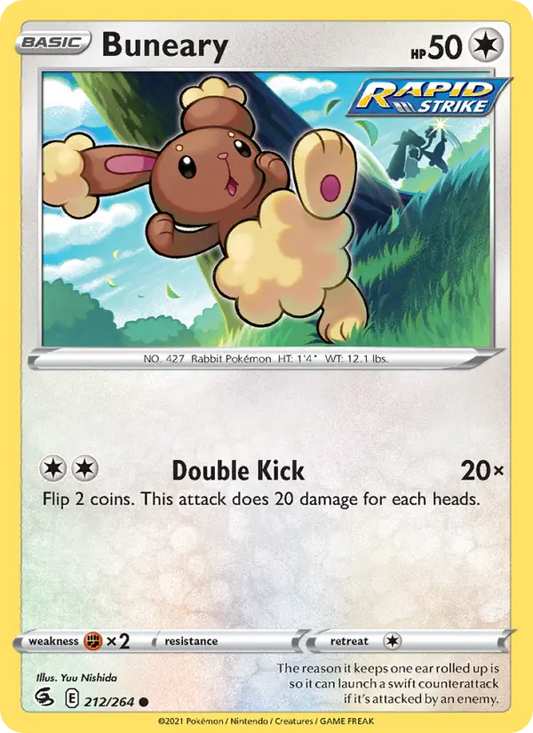 Buneary 212 Fusion Strike Pokesingles