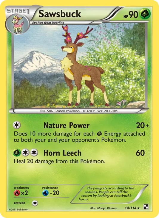 Sawsbuck 14 Black & White Pokesingles
