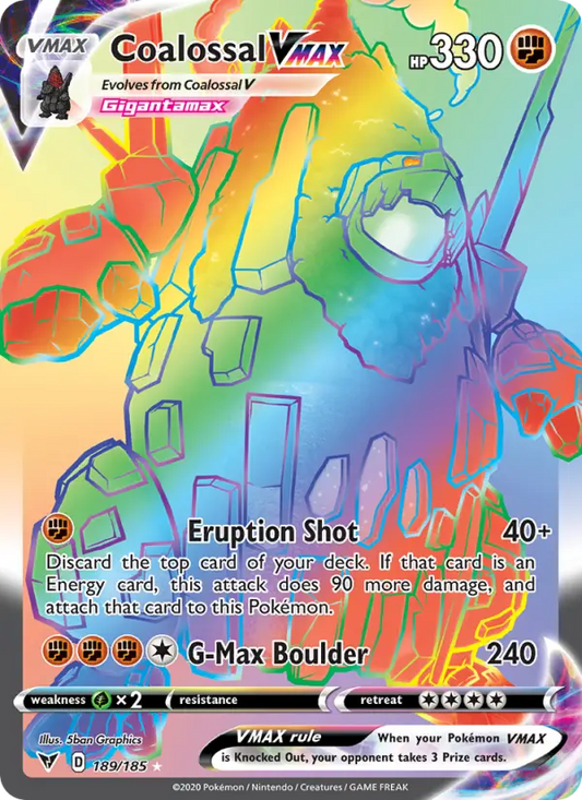 Coalossal VMAX 189 Vivid Voltage Pokesingles