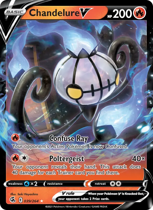 Chandelure V 39 Fusion Strike Pokesingles