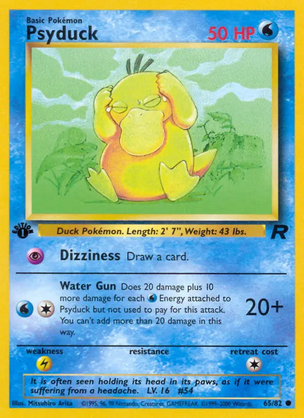 Psyduck 65 Team Rocket Pokesingles
