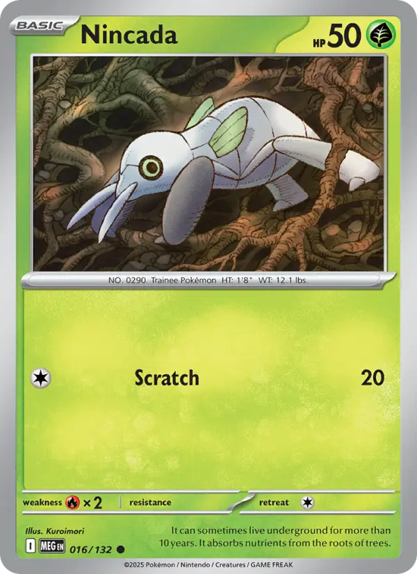 Nincada 16 Mega Evolution Pokesingles