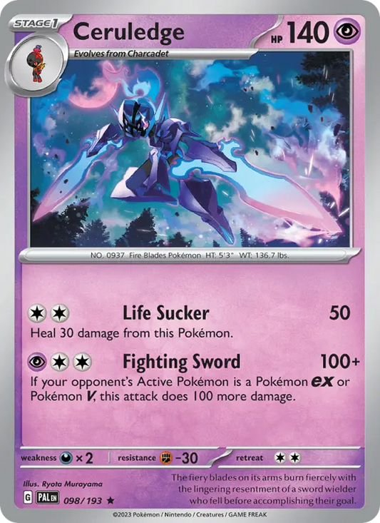 Ceruledge 98 Paldea Evolved Pokesingles