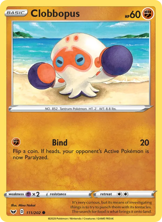 Clobbopus 111 Sword & Shield Pokesingles