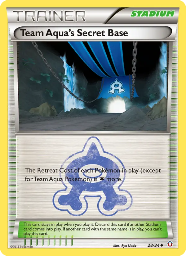 Team Aqua's Secret Base 28 Double Crisis Pokesingles