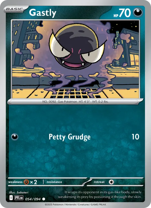 Gastly 54 Phantasmal Flames Pokesingles