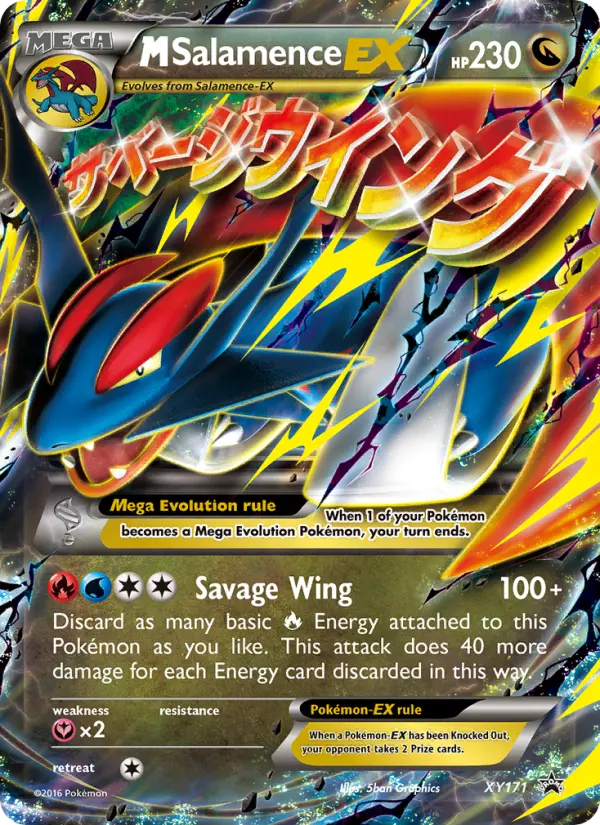 M Salamence-EX XY171 XY Black Star Promos Pokesingles