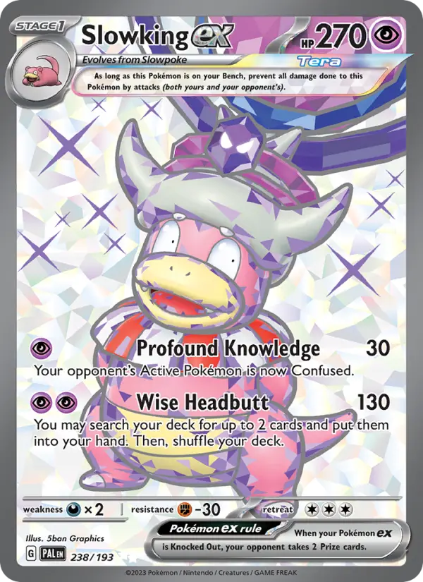 Slowking ex 238 Paldea Evolved Pokesingles