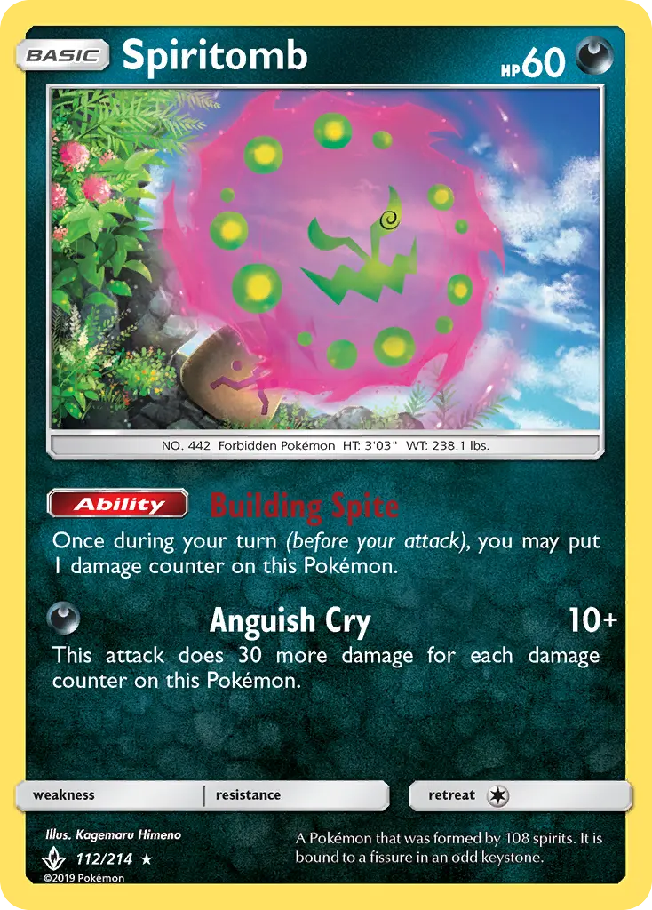 Spiritomb 112 Unbroken Bonds Pokesingles