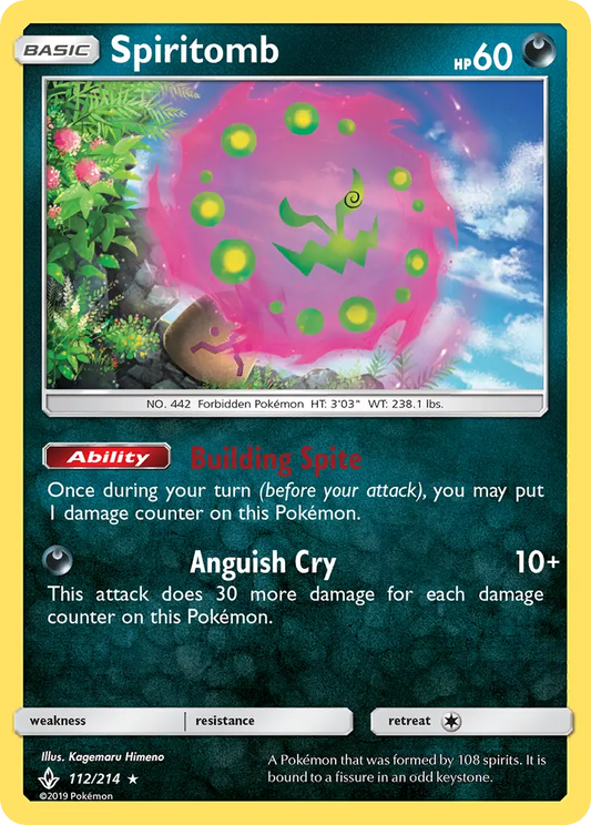 Spiritomb 112 Unbroken Bonds Pokesingles