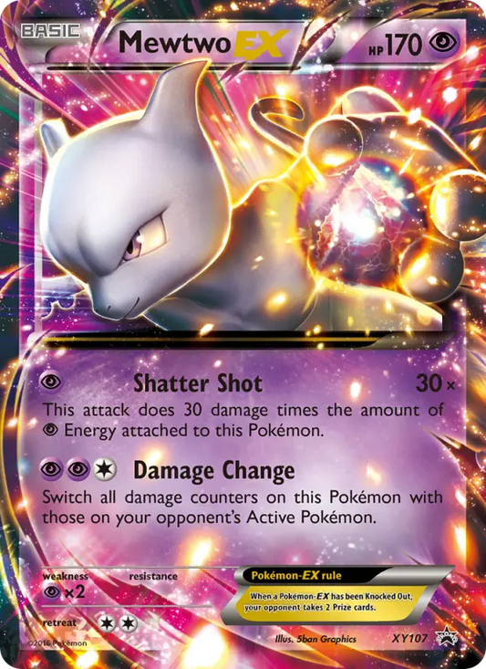 Mewtwo EX XY107 XY Black Star Promos Pokesingles