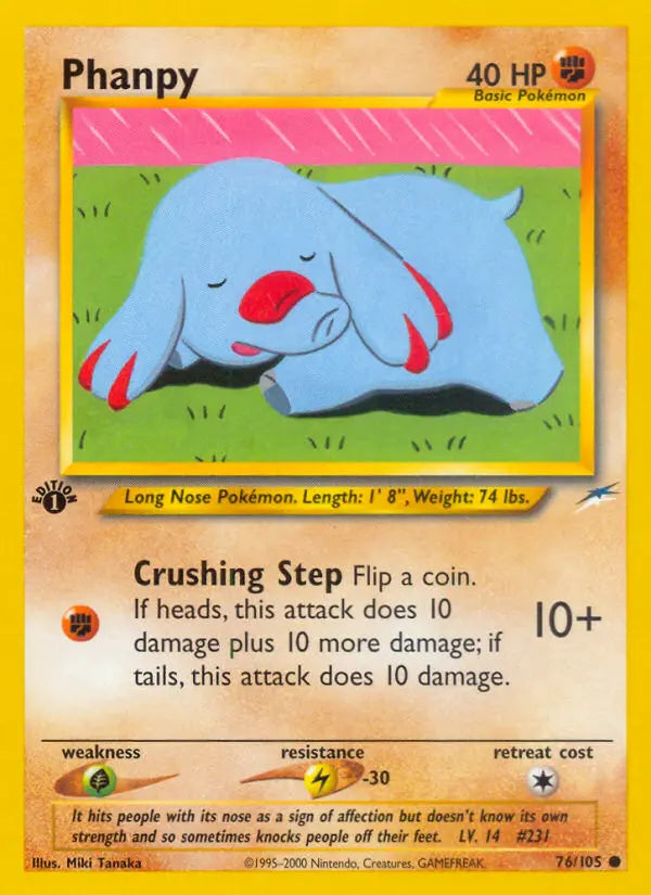 Phanpy 76 Neo Destiny Pokesingles