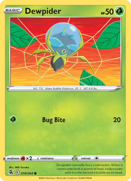 Dewpider 19 Fusion Strike Pokesingles