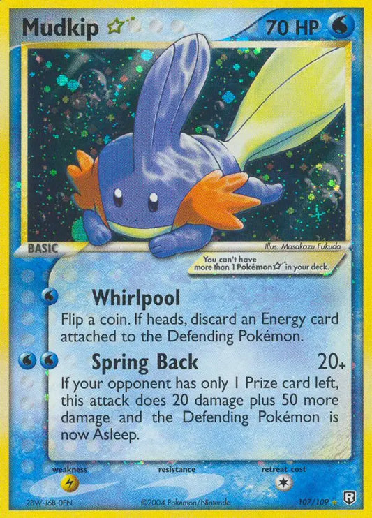 Mudkip Star 107 Team Rocket Returns Pokesingles