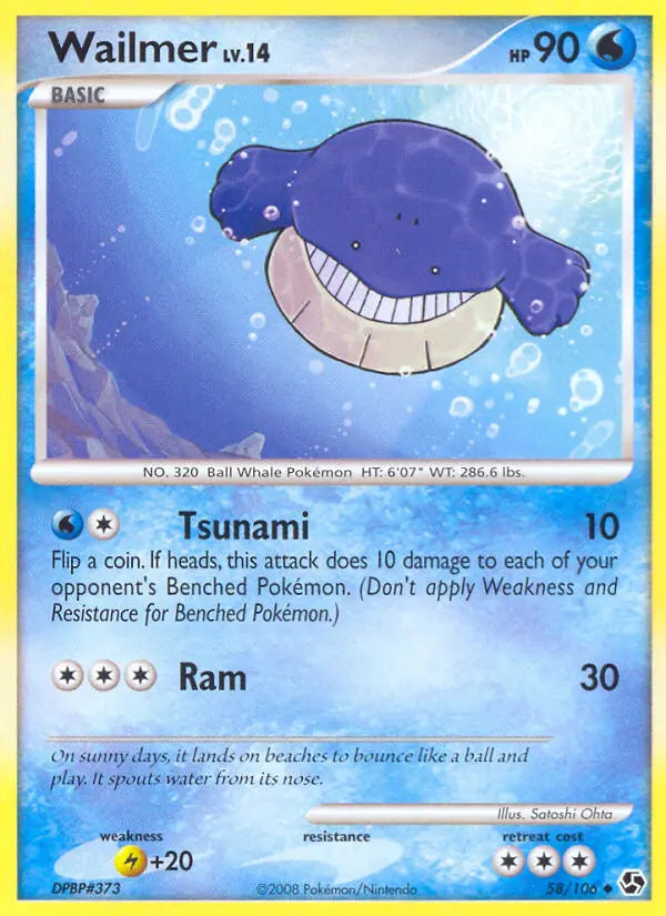 Wailmer 58 Great Encounters Pokesingles