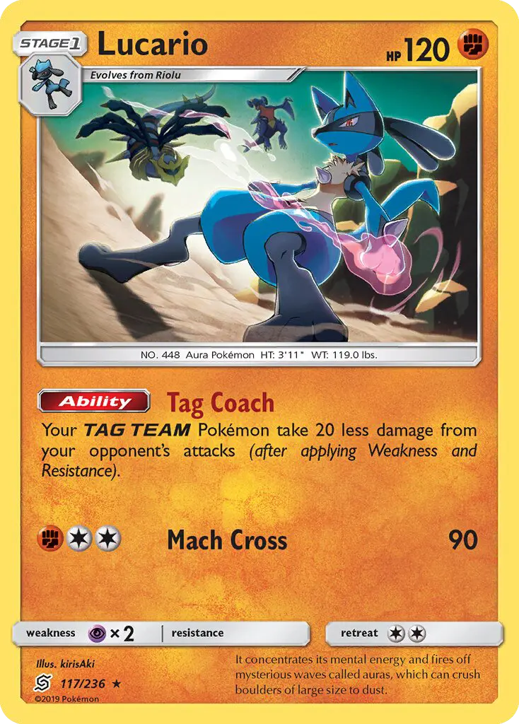 Lucario 117 Unified Minds Pokesingles